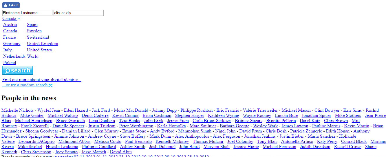 123people Suche / Canada
