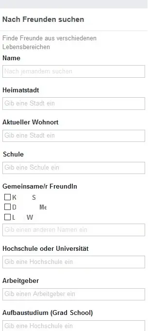 Faceook.com - Freunde suchen
