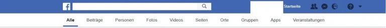 Facebook.com - Suchmaske