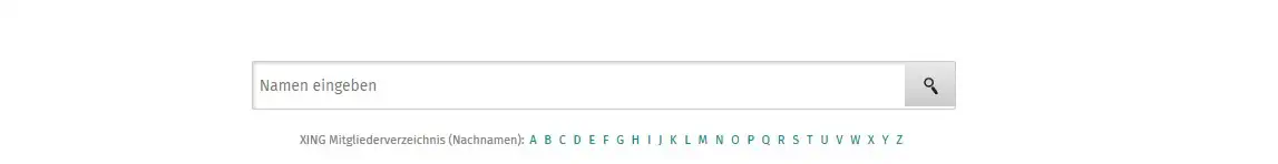 Personensuche mit Xing