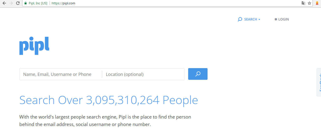 Pipl - Personensuche